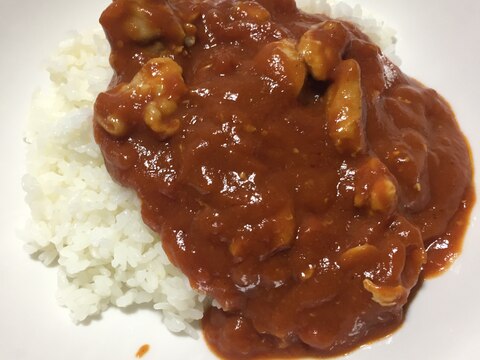 レンジでトマトチキンカレー